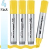image:imageMr Pen Jumbo Permanent Markers 4 Pack Pink Chisel Tip Wide Tip Large  Thick Permanent Markers for Canvas Posters Board Fabric Window Glass Wood Waterproof Quick DryYellow