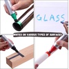 image:imageMr Pen Jumbo Permanent Markers 4 Pack Pink Chisel Tip Wide Tip Large  Thick Permanent Markers for Canvas Posters Board Fabric Window Glass Wood Waterproof Quick DryBlack  Green  Red  Blue