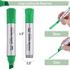 image:imageMr Pen Jumbo Permanent Markers 4 Pack Pink Chisel Tip Wide Tip Large  Thick Permanent Markers for Canvas Posters Board Fabric Window Glass Wood Waterproof Quick DryGreen