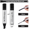 image:imageMr Pen Jumbo Permanent Markers 4 Pack Pink Chisel Tip Wide Tip Large  Thick Permanent Markers for Canvas Posters Board Fabric Window Glass Wood Waterproof Quick DryBlack