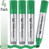 image:imageMr Pen Jumbo Permanent Markers 4 Pack Pink Chisel Tip Wide Tip Large  Thick Permanent Markers for Canvas Posters Board Fabric Window Glass Wood Waterproof Quick DryGreen