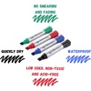 image:imageMr Pen Jumbo Permanent Markers 4 Pack Pink Chisel Tip Wide Tip Large  Thick Permanent Markers for Canvas Posters Board Fabric Window Glass Wood Waterproof Quick DryBlack  Green  Red  Blue