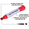 image:imageMr Pen Jumbo Permanent Markers 4 Pack Pink Chisel Tip Wide Tip Large  Thick Permanent Markers for Canvas Posters Board Fabric Window Glass Wood Waterproof Quick DryBlack  Green  Red  Blue