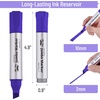 image:imageMr Pen Jumbo Permanent Markers 4 Pack Pink Chisel Tip Wide Tip Large  Thick Permanent Markers for Canvas Posters Board Fabric Window Glass Wood Waterproof Quick DryPurple