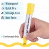 image:imageMr Pen Jumbo Permanent Markers 4 Pack Pink Chisel Tip Wide Tip Large  Thick Permanent Markers for Canvas Posters Board Fabric Window Glass Wood Waterproof Quick DryYellow