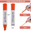 image:imageMr Pen Jumbo Permanent Markers 4 Pack Pink Chisel Tip Wide Tip Large  Thick Permanent Markers for Canvas Posters Board Fabric Window Glass Wood Waterproof Quick DryOrange
