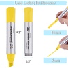 image:imageMr Pen Jumbo Permanent Markers 4 Pack Pink Chisel Tip Wide Tip Large  Thick Permanent Markers for Canvas Posters Board Fabric Window Glass Wood Waterproof Quick DryYellow