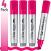 image:imageMr Pen Jumbo Permanent Markers 4 Pack Pink Chisel Tip Wide Tip Large  Thick Permanent Markers for Canvas Posters Board Fabric Window Glass Wood Waterproof Quick DryPink