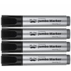 image:imageMr Pen Jumbo Permanent Markers 4 Pack Pink Chisel Tip Wide Tip Large  Thick Permanent Markers for Canvas Posters Board Fabric Window Glass Wood Waterproof Quick DryBlack