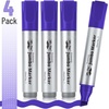 image:imageMr Pen Jumbo Permanent Markers 4 Pack Pink Chisel Tip Wide Tip Large  Thick Permanent Markers for Canvas Posters Board Fabric Window Glass Wood Waterproof Quick DryPurple