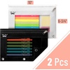 image:imageMr Pen Pencil Pouch for 3 Ring Binder 2 Pack 10x675 Smooth Zipper  Clear Window Large Capacity Pencil Case with 3 Reinforced Grommets for School Office Supplies StorageBlack and White