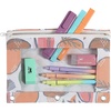 image:imageMr Pen Pencil Pouch for 3 Ring Binder 2 Pack 10x675 Smooth Zipper  Clear Window Large Capacity Pencil Case with 3 Reinforced Grommets for School Office Supplies StorageAbstract Apricot