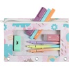image:imageMr Pen Pencil Pouch for 3 Ring Binder 2 Pack 10x675 Smooth Zipper  Clear Window Large Capacity Pencil Case with 3 Reinforced Grommets for School Office Supplies StorageTropical Leaves