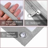 image:imageMr Pen Pencil Pouch for 3 Ring Binder 2 Pack 10x675 Smooth Zipper  Clear Window Large Capacity Pencil Case with 3 Reinforced Grommets for School Office Supplies StorageBlack  White Shades