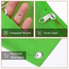 image:imageMr Pen Pencil Pouch for 3 Ring Binder 2 Pack 10x675 Smooth Zipper  Clear Window Large Capacity Pencil Case with 3 Reinforced Grommets for School Office Supplies StorageGreen and Orange
