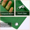 image:imageMr Pen Pencil Pouch for 3 Ring Binder 2 Pack 10x675 Smooth Zipper  Clear Window Large Capacity Pencil Case with 3 Reinforced Grommets for School Office Supplies StorageDark Green and Brown