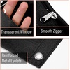 image:imageMr Pen Pencil Pouch for 3 Ring Binder 2 Pack 10x675 Smooth Zipper  Clear Window Large Capacity Pencil Case with 3 Reinforced Grommets for School Office Supplies StorageBlack and White