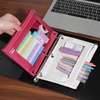 image:imageMr Pen Pencil Pouch for 3 Ring Binder 2 Pack 10x675 Smooth Zipper  Clear Window Large Capacity Pencil Case with 3 Reinforced Grommets for School Office Supplies StorageRed and Ivory