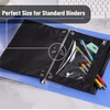 image:imageMr Pen Pencil Pouch for 3 Ring Binder 2 Pack 10x675 Smooth Zipper  Clear Window Large Capacity Pencil Case with 3 Reinforced Grommets for School Office Supplies StorageBlack