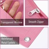 image:imageMr Pen Pencil Pouch for 3 Ring Binder 2 Pack 10x675 Smooth Zipper  Clear Window Large Capacity Pencil Case with 3 Reinforced Grommets for School Office Supplies StorageLavender and Pink
