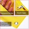 image:imageMr Pen Pencil Pouch for 3 Ring Binder 2 Pack 10x675 Smooth Zipper  Clear Window Large Capacity Pencil Case with 3 Reinforced Grommets for School Office Supplies StorageYellow and Purple