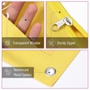 image:imageMr Pen Pencil Pouch for 3 Ring Binder 2 Pack 10x675 Smooth Zipper  Clear Window Large Capacity Pencil Case with 3 Reinforced Grommets for School Office Supplies StoragePink and Yellow