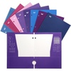 image:imageMr Pen 4Pocket Folders 8 Pack 125 x 95 Vibrant Colors  TearResistant Paper Folders with Pockets 3 Holes Punched High CapacityOuter Space