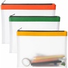 image:imageMr Pen Clear Pencil Pouch 9 x 688 3 Pack Durable TPU Material  Large WaterResistant Pencil Bags with Smooth Zipper Multipurpose Clear Pouch for Stationery School OfficeBright Mix