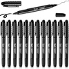 image:imageMr Pen Dual Tip Permanent Markers 24 Pack 12 Colors Fine amp Ultra Fine Tips Assorted Colors Ideal for Writing Drawing Arts amp Crafts Office SuppliesBlack