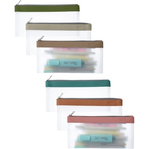 image:imageMr Pen Clear Pencil Pouch 9 x 688 3 Pack Durable TPU Material  Large WaterResistant Pencil Bags with Smooth Zipper Multipurpose Clear Pouch for Stationery School OfficeNatural Glow