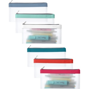 image:imageMr Pen Clear Pencil Pouch 9 x 688 3 Pack Durable TPU Material  Large WaterResistant Pencil Bags with Smooth Zipper Multipurpose Clear Pouch for Stationery School OfficeDeep Sunshine