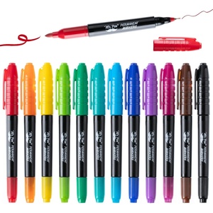 image:imageMr Pen Dual Tip Permanent Markers 24 Pack 12 Colors Fine amp Ultra Fine Tips Assorted Colors Ideal for Writing Drawing Arts amp Crafts Office SuppliesVibrant