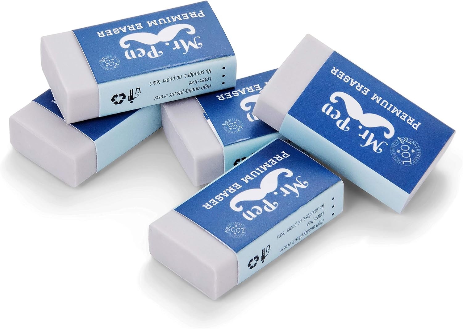 image:imageMr Pen Erasers 20 Pack Large Block Erasers for School No Smudge  Erasers for Pencils Mr Pen Erasers Erasers for School Large Eraser Vintage symphonyWhite