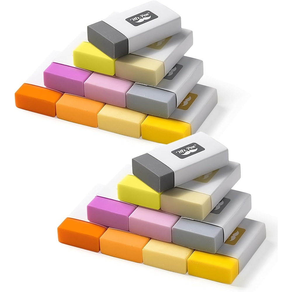 image:imageMr Pen Erasers 20 Pack Large Block Erasers for School No Smudge  Erasers for Pencils Mr Pen Erasers Erasers for School Large Eraser Vintage symphonySunset Harmony