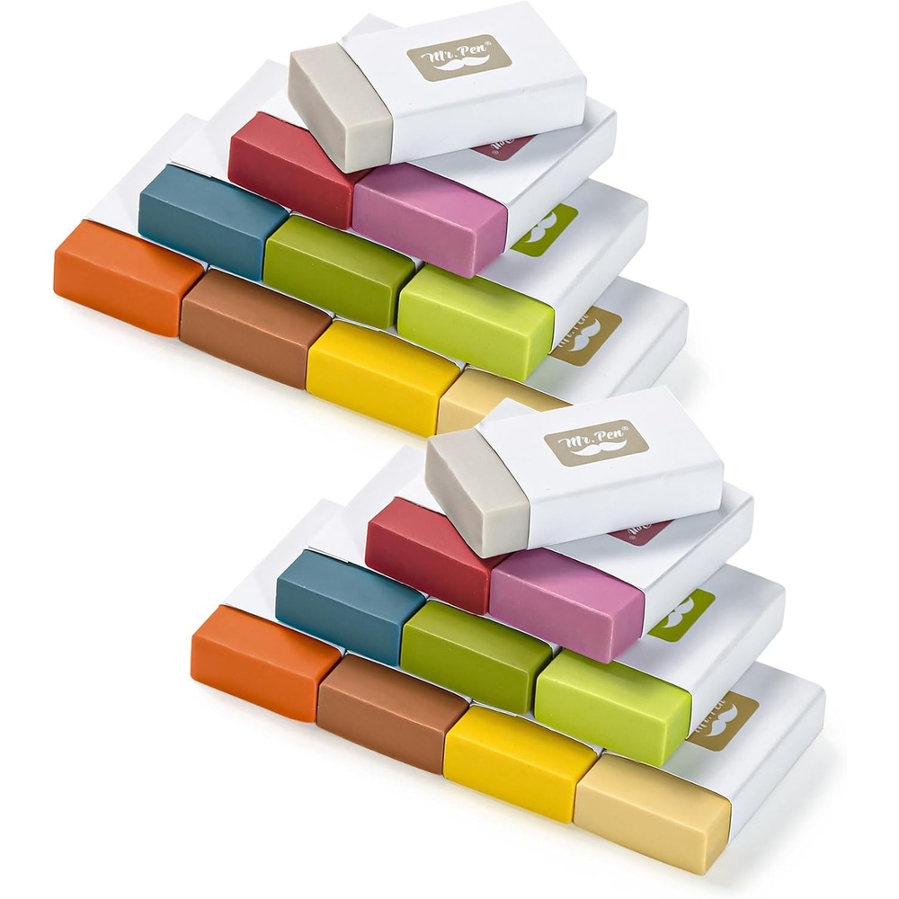 image:imageMr Pen Erasers 20 Pack Large Block Erasers for School No Smudge  Erasers for Pencils Mr Pen Erasers Erasers for School Large Eraser Vintage symphonyVintage Symphony