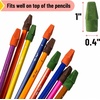 image:imageMr Pen Erasers for Pencils 120 Pack Pencil Top Erasers Eraser Caps  Kids Cap Tops Topper Erasers Ereaser Natural Vintage colors