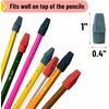image:imageMr Pen Erasers for Pencils 120 Pack Pencil Top Erasers Eraser Caps  Kids Cap Tops Topper Erasers Ereaser Vintage colors