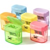 image:imageMr Pen Manual Pencil Sharpener 4 Pack Colorful Dual Holes  Compatible with Standard and Jumbo Pencils Snapon Lid Colored Handheld Pencil Sharpener for Artists ClassroomMulticolor