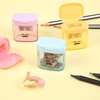 image:imageMr Pen Manual Pencil Sharpener 4 Pack Colorful Dual Holes  Compatible with Standard and Jumbo Pencils Snapon Lid Colored Handheld Pencil Sharpener for Artists ClassroomMulticolor