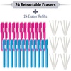 image:imageMr Pen Retractable Mechanical Eraser Pens 6 Pack Earthy Colors  LatexFree Precision Pencil Erasers for Artists Students Drawing Sketching amp DraftingBlue  Pink