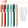 image:imageMr Pen Retractable Mechanical Eraser Pens 6 Pack Earthy Colors  LatexFree Precision Pencil Erasers for Artists Students Drawing Sketching amp DraftingCoral