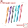 image:imageMr Pen Retractable Mechanical Eraser Pens 6 Pack Earthy Colors  LatexFree Precision Pencil Erasers for Artists Students Drawing Sketching amp DraftingPastel