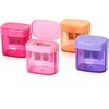 image:imageMr Pen Manual Pencil Sharpener 4 Pack Colorful Dual Holes  Compatible with Standard and Jumbo Pencils Snapon Lid Colored Handheld Pencil Sharpener for Artists ClassroomCandy Bloom