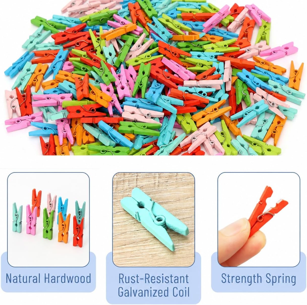 image:imageMr Pen Mini Wooden Clothes Pins for Photo 1 Inch 150 Pack  Small Clothespins with 10 Meter Jute Twine for Labeling Plants Gift Tags Tiny Crafts Photo Display DecorationAssorted Colors
