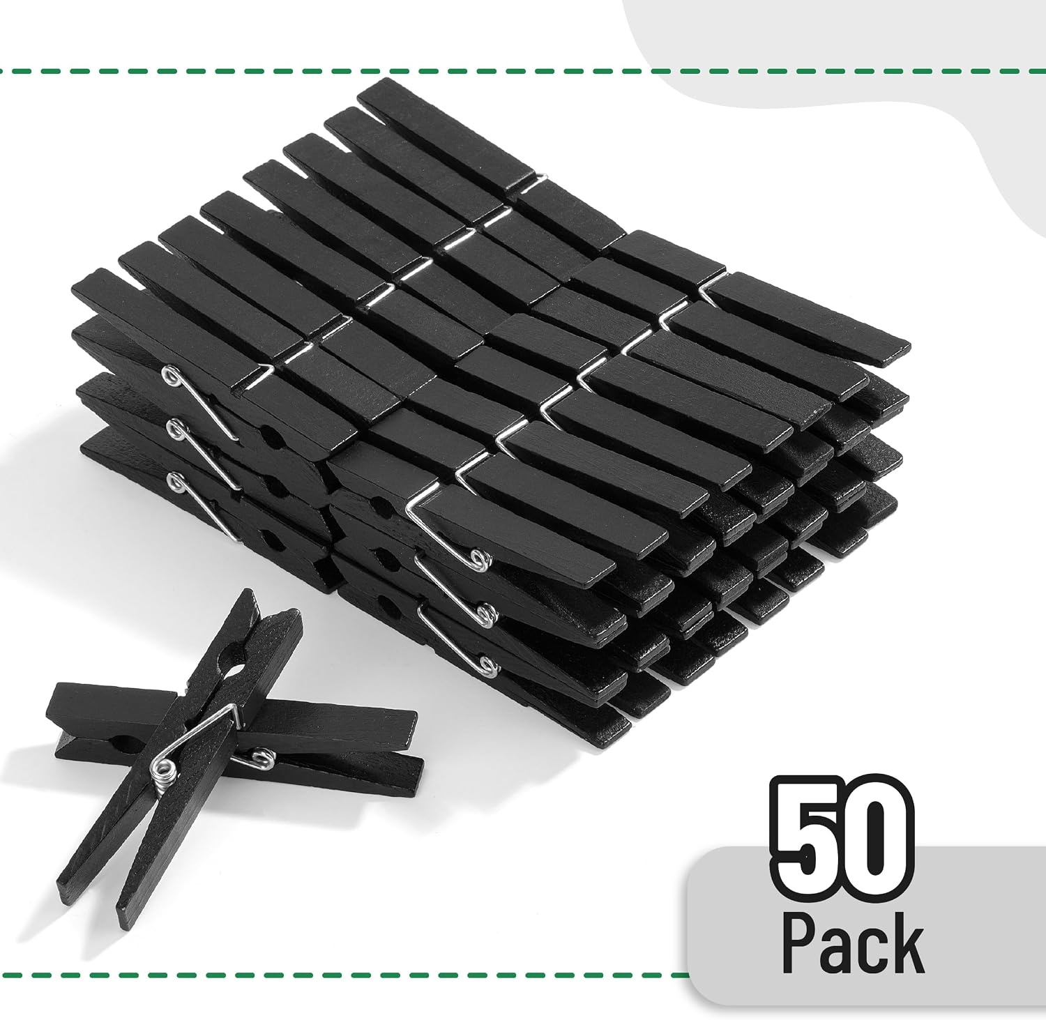 image:imageMr Pen Mini Wooden Clothes Pins for Photo 1 Inch 150 Pack  Small Clothespins with 10 Meter Jute Twine for Labeling Plants Gift Tags Tiny Crafts Photo Display DecorationBlack
