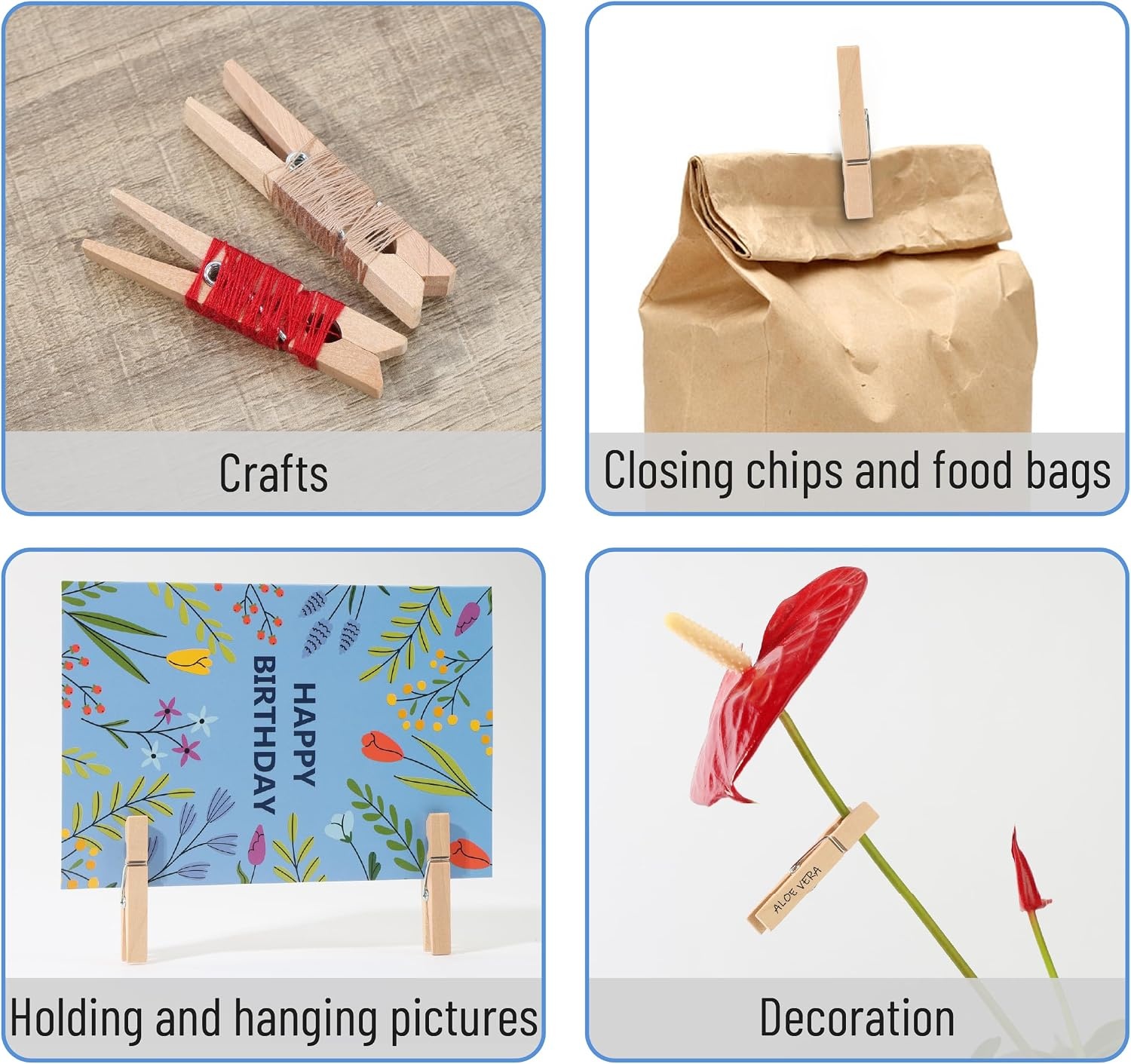 image:imageMr Pen Mini Wooden Clothes Pins for Photo 1 Inch 150 Pack  Small Clothespins with 10 Meter Jute Twine for Labeling Plants Gift Tags Tiny Crafts Photo Display DecorationWood