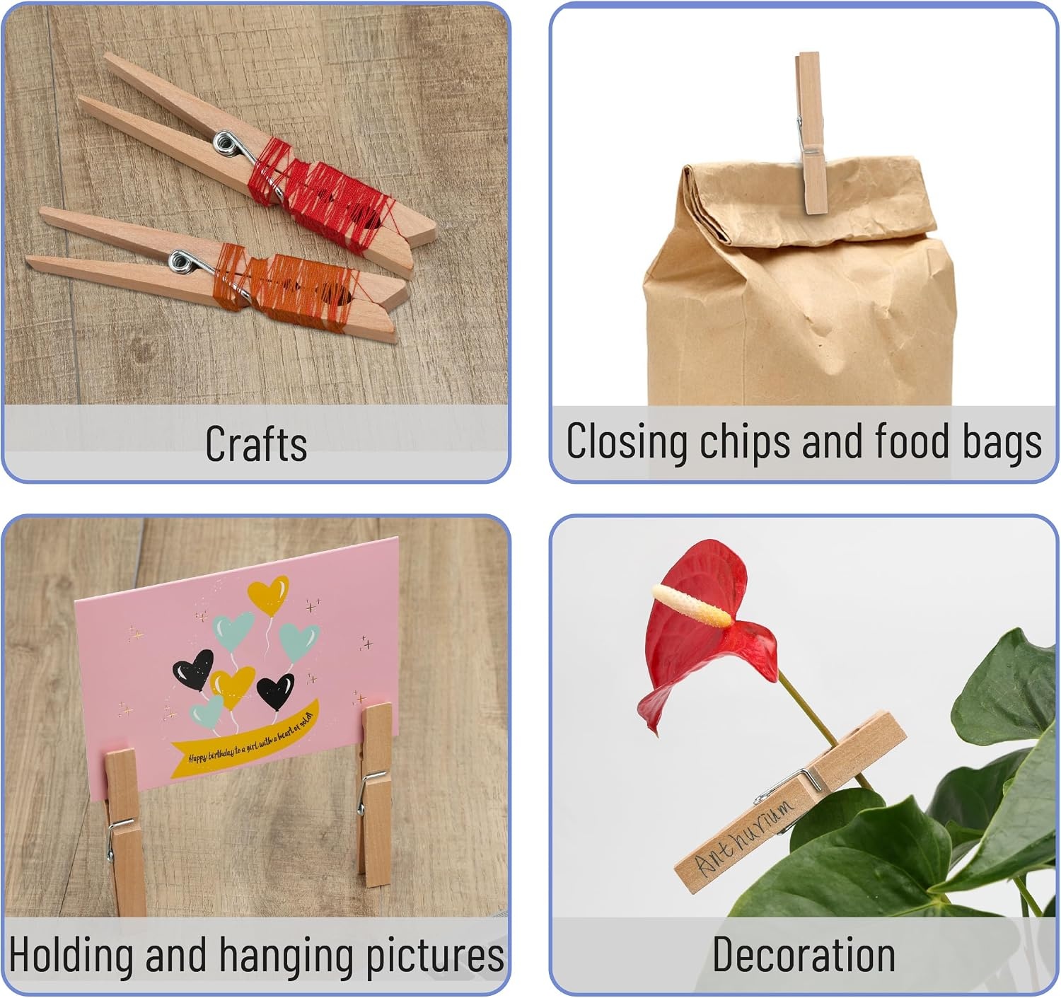 image:imageMr Pen Mini Wooden Clothes Pins for Photo 1 Inch 150 Pack  Small Clothespins with 10 Meter Jute Twine for Labeling Plants Gift Tags Tiny Crafts Photo Display DecorationWood