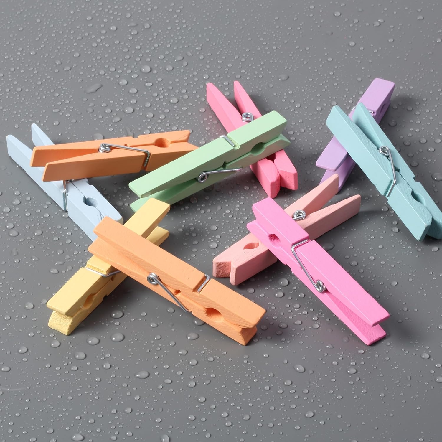 image:imageMr Pen Mini Wooden Clothes Pins for Photo 1 Inch 150 Pack  Small Clothespins with 10 Meter Jute Twine for Labeling Plants Gift Tags Tiny Crafts Photo Display DecorationPastel Colors
