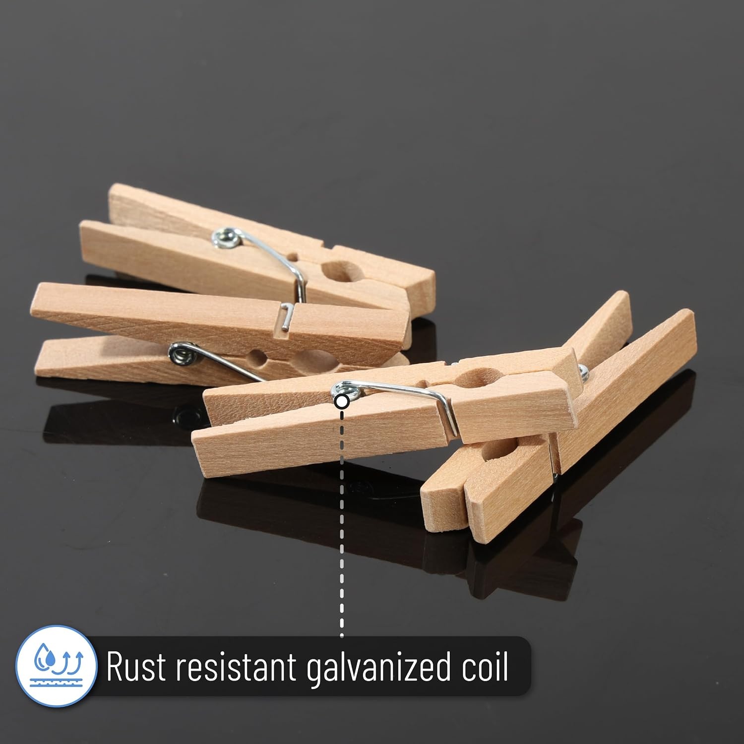 image:imageMr Pen Mini Wooden Clothes Pins for Photo 1 Inch 150 Pack  Small Clothespins with 10 Meter Jute Twine for Labeling Plants Gift Tags Tiny Crafts Photo Display DecorationWood