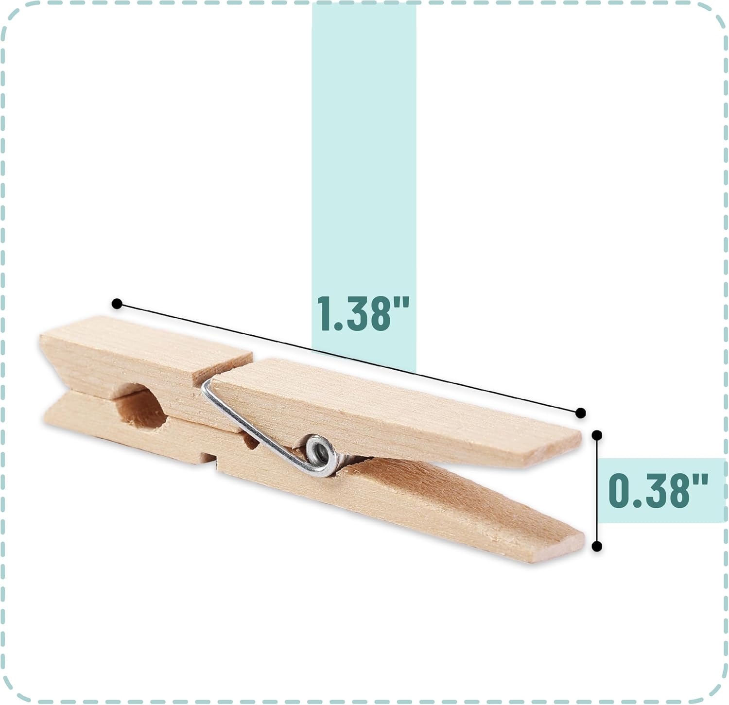 image:imageMr Pen Mini Wooden Clothes Pins for Photo 1 Inch 150 Pack  Small Clothespins with 10 Meter Jute Twine for Labeling Plants Gift Tags Tiny Crafts Photo Display DecorationWood